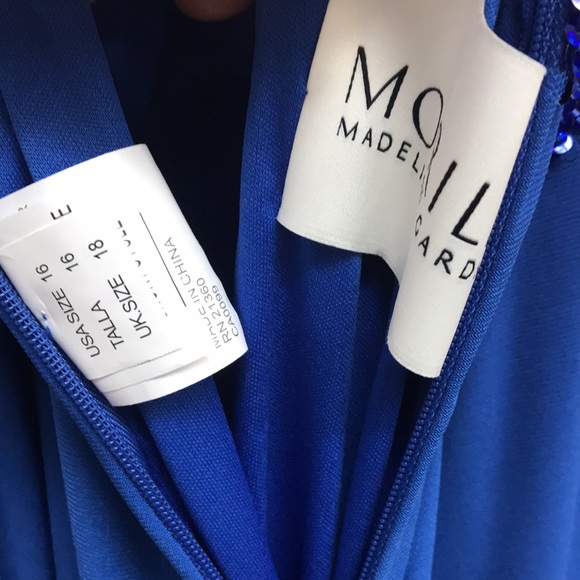 NWT,Morilee Jersey Beaded prom dress,43105,Royal - Picture 11 of 17